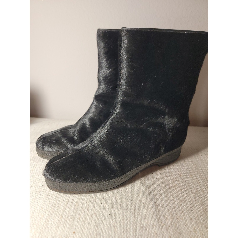Vtg Swiss Markant Griffig Pallas Cresta Calf Hair Shearling Boots‎ Otto Gmeiner